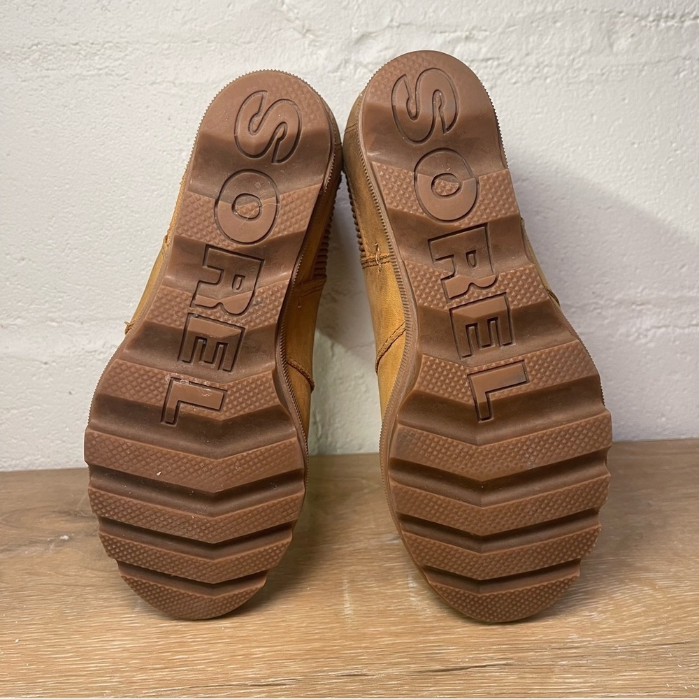 SOREL | Joan of Artic Wedge II Chelsea Boot | Camel Brown | Size 6.5 - Picture 7 of 9